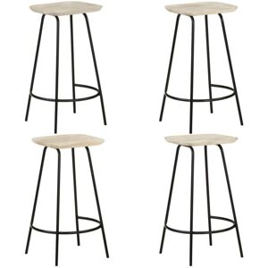 Vidaxl - Bar Stools 4 pcs Solid Mango Wood Vidaxl - Bar Stools 4 pcs Solid Mango Wood