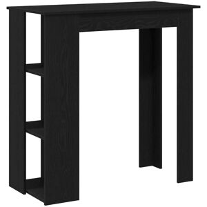 Bar Table Black oak 102 x 50 x 103.5 cm Engineered wood Vidaxl Bar Table Black oak 102 x 50 x 103.5 cm Engineered wood Vidaxl