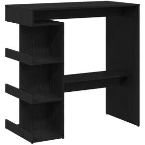 Bar Table Black oak 100 x 48 x 101.5 cm Engineered wood Vidaxl Bar Table Black oak 100 x 48 x 101.5 cm Engineered wood Vidaxl
