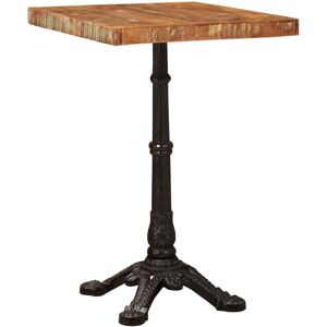 Bistro Table Brown 50 x 50 x 76 cm Solid Reclaim Wood vidaXL Bistro Table Brown 50 x 50 x 76 cm Solid Reclaim Wood vidaXL