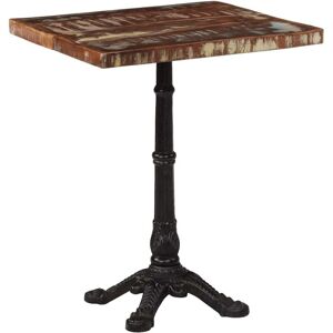 Bistro Table 60x60x76 cm Solid Reclaimed Wood Vidaxl Bistro Table 60x60x76 cm Solid Reclaimed Wood Vidaxl
