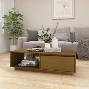 Vidaxl - Coffee Table Honey Brown 110x50x33.5 cm Solid Pinewood Vidaxl - Coffee Table Honey Brown 110x50x33.5 cm Solid Pinewood