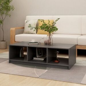 Coffee Table Grey 110x50x34 cm Solid Pinewood Vidaxl Coffee Table Grey 110x50x34 cm Solid Pinewood Vidaxl