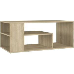 Coffee Table Sonoma Oak 100x50x40 cm Engineered Wood vidaXL Coffee Table Sonoma Oak 100x50x40 cm Engineered Wood vidaXL