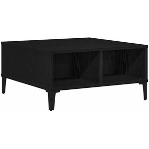 Coffee Table Black oak 60 x 60 x 30 cm Engineered wood vidaXL Coffee Table Black oak 60 x 60 x 30 cm Engineered wood vidaXL