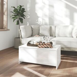 Vidaxl - Coffee Table High Gloss White 90x50x41.5 cm Engineered Wood Vidaxl - Coffee Table High Gloss White 90x50x41.5 cm Engineered Wood