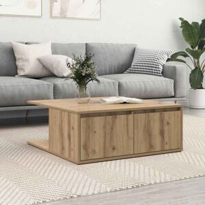 Coffee Table Artisan oak 80 x 80 x 31 cm Engineered wood Vidaxl Coffee Table Artisan oak 80 x 80 x 31 cm Engineered wood Vidaxl