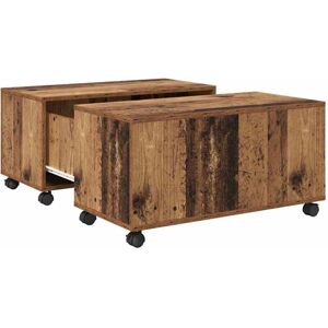 Vidaxl - Coffee Table Old wood 75 x 75 x 38 cm Engineered wood Vidaxl - Coffee Table Old wood 75 x 75 x 38 cm Engineered wood