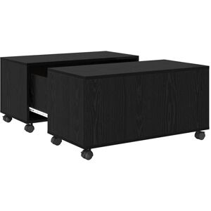 Vidaxl - Coffee Table Black oak 75 x 75 x 38 cm Engineered wood Vidaxl - Coffee Table Black oak 75 x 75 x 38 cm Engineered wood