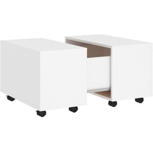 Vidaxl - Coffee Table White 60x60x38 cm Engineered Wood Vidaxl - Coffee Table White 60x60x38 cm Engineered Wood