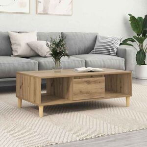 Coffee Table Artisan oak 103.5 x 60 x 35 cm Engineered wood vidaXL Coffee Table Artisan oak 103.5 x 60 x 35 cm Engineered wood vidaXL