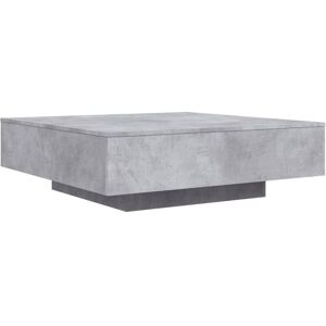 Coffee Table with led Lights Concrete Grey 100x100x31 cm Vidaxl Coffee Table with led Lights Concrete Grey 100x100x31 cm Vidaxl