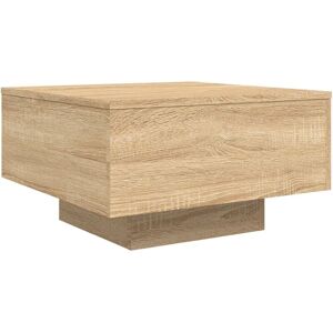 Coffee Table with led Lights Sonoma Oak 55x55x31 cm Vidaxl Coffee Table with led Lights Sonoma Oak 55x55x31 cm Vidaxl