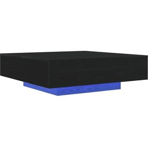 Coffee Table Black Oak 100 x 100 x 31 cm Engineered Wood vidaXL Coffee Table Black Oak 100 x 100 x 31 cm Engineered Wood vidaXL