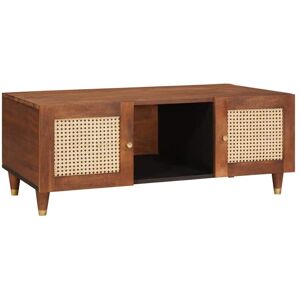 Coffee Tables Brown 100 x 54 x 40 cm Cane and solid mango wood Vidaxl Coffee Tables Brown 100 x 54 x 40 cm Cane and solid mango wood Vidaxl