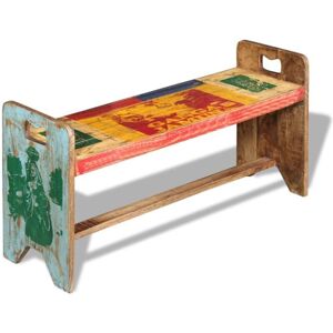 vidaXL Cola Bench Solid Reclaimed Wood - Bench vidaXL Cola Bench Solid Reclaimed Wood - Bench