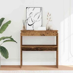 Console Table Old Wood 80x30x80 cm Engineered Wood Vidaxl Console Table Old Wood 80x30x80 cm Engineered Wood Vidaxl