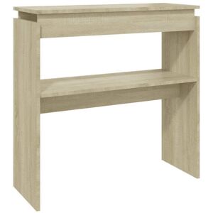 vidaXL Sonoma Oak Console Table - 80x30x80 cm - Living Room Accent Side Table vidaXL Sonoma Oak Console Table - 80x30x80 cm - Living Room Accent Side Table
