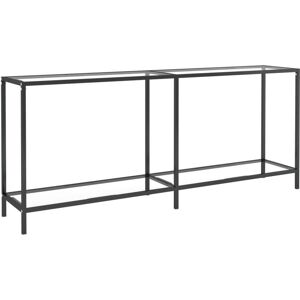 Console Table Transparent 180x35x75.5 cm Tempered Glass vidaXL Console Table Transparent 180x35x75.5 cm Tempered Glass vidaXL