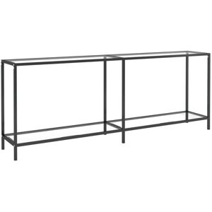 Console Table Transparent 200x35x75.5 cm Tempered Glass vidaXL Console Table Transparent 200x35x75.5 cm Tempered Glass vidaXL
