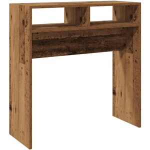 Console Table Old Wood 78x30x80 cm Engineered Wood Vidaxl Console Table Old Wood 78x30x80 cm Engineered Wood Vidaxl