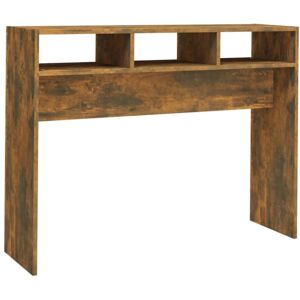 Console Table Smoked Oak 105x30x80 cm Engineered Wood Vidaxl Console Table Smoked Oak 105x30x80 cm Engineered Wood Vidaxl