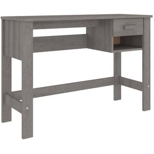 vidaXL Desk Solid Wood Pine Light Grey - Desk vidaXL Desk Solid Wood Pine Light Grey - Desk