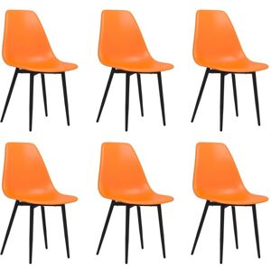 Vidaxl - Dining Chairs 6 pcs Orange pp Vidaxl - Dining Chairs 6 pcs Orange pp