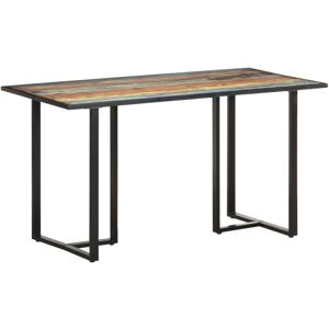 Dining Table 140 cm Solid Reclaimed Wood vidaXL Dining Table 140 cm Solid Reclaimed Wood vidaXL
