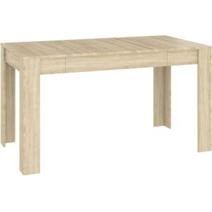 Dining Table Sonoma Oak 140x74.5x76 cm Engineered Wood Vidaxl Dining Table Sonoma Oak 140x74.5x76 cm Engineered Wood Vidaxl