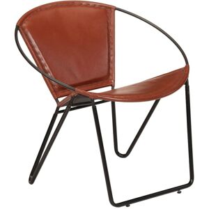 Chair Brown Real Leather vidaXL Chair Brown Real Leather vidaXL