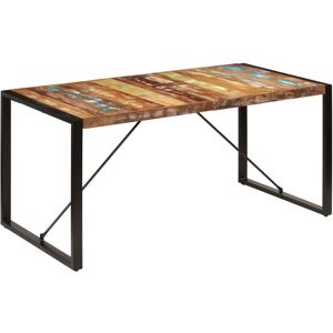 Dining Table 160x80x75 cm Solid Reclaimed Wood vidaXL Dining Table 160x80x75 cm Solid Reclaimed Wood vidaXL