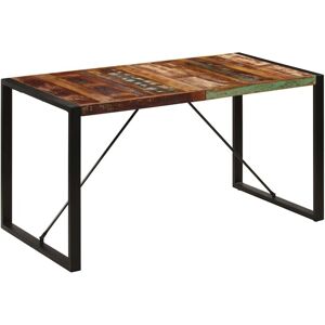 Vidaxl - Dining Table 140x70x75 cm Solid Reclaimed Wood Vidaxl - Dining Table 140x70x75 cm Solid Reclaimed Wood