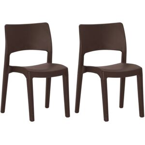 Garden Chairs 2 pcs Mocha Polypropylene Vidaxl Garden Chairs 2 pcs Mocha Polypropylene Vidaxl