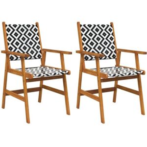 Garden Chairs 2 pcs Solid Acacia Wood Vidaxl Garden Chairs 2 pcs Solid Acacia Wood Vidaxl