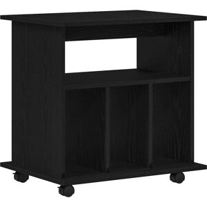 Vidaxl - Rolling Cabinet Black oak 60 x 45 x 55 cm Engineered Wood Vidaxl - Rolling Cabinet Black oak 60 x 45 x 55 cm Engineered Wood