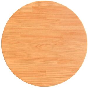 Table Top Round Wax Brown Ø60x2.5 cm Solid Wood Pine vidaXL Table Top Round Wax Brown Ø60x2.5 cm Solid Wood Pine vidaXL