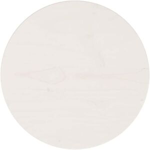 vidaXL 813651 White Round Pine Wood Tabletop - Tabletop vidaXL 813651 White Round Pine Wood Tabletop - Tabletop
