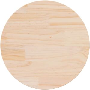 vidaXL 813647 Solid Wood Pine Round Tabletop - Tabletop vidaXL 813647 Solid Wood Pine Round Tabletop - Tabletop