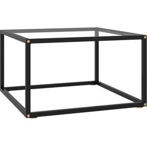 Vidaxl - Coffee Table Black with Tempered Glass 60x60x35 cm Vidaxl - Coffee Table Black with Tempered Glass 60x60x35 cm