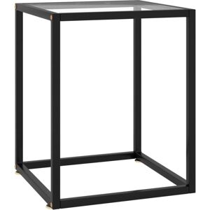 Coffee Table Black with Tempered Glass 40x40x50 cm Vidaxl Coffee Table Black with Tempered Glass 40x40x50 cm Vidaxl