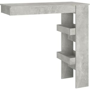 Wall Bar Table Concrete Grey 102x45x103.5 cm Engineered Wood Vidaxl Wall Bar Table Concrete Grey 102x45x103.5 cm Engineered Wood Vidaxl