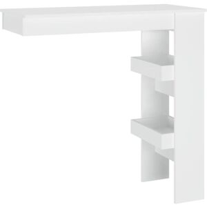 Wall Bar Table White 102x45x103.5 cm Engineered Wood Vidaxl Wall Bar Table White 102x45x103.5 cm Engineered Wood Vidaxl