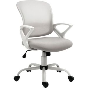 Vinsetto Mesh Task Swivel Chair Home Office Desk w/ Lumbar Back Support Grey Vinsetto Mesh Task Swivel Chair Home Office Desk w/ Lumbar Back Support Grey