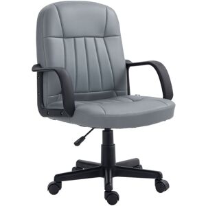 Vinsetto - homcom Swivel Executive Chair pu Leather Computer Desk Chair Office Furniture Grey Vinsetto - homcom Swivel Executive Chair pu Leather Computer Desk Chair Office Furniture Grey