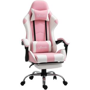 Vinsetto - Racing Gaming Chair w/ Lumbar Support, Office Gamer Chair, Pink Vinsetto - Racing Gaming Chair w/ Lumbar Support, Office Gamer Chair, Pink