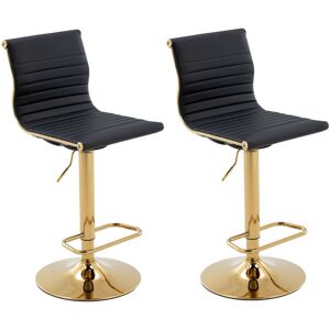 WAHSON OFFICE CHAIRS Bar Stools 2Pcs in pu Leather Modern Breakfast Counter Chairs Height Adjustable for Home Bar Pub Restaurant, Black, Wahson WAHSON OFFICE CHAIRS Bar Stools 2Pcs in pu Leather Modern Breakfast Counter Chairs Height Adjustable for Home Bar Pub Restaurant, Black, Wahson