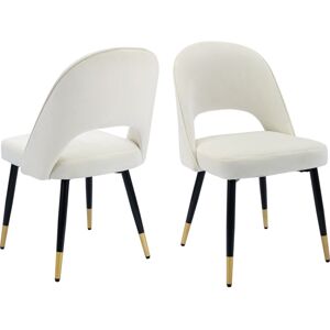 WAHSON OFFICE CHAIRS Dining Chairs Set of 2 in Velvet Modern Side Chairs with Metal Legs Kitchen Leisure Chairs for Dining Living Room Restaurant, Beige, Wahson WAHSON OFFICE CHAIRS Dining Chairs Set of 2 in Velvet Modern Side Chairs with Metal Legs Kitchen Leisure Chairs for Dining Living Room Restaurant, Beige, Wahson
