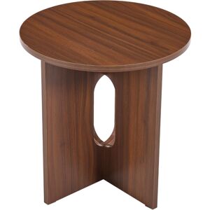 WAHSON OFFICE CHAIRS Wahson Round Coffee Table 50CM Samll Simple Side Table Modern Wood Rustic Tea Table for Bedroom Living Room Couch Side Cafe, Brown WAHSON OFFICE CHAIRS Wahson Round Coffee Table 50CM Samll Simple Side Table Modern Wood Rustic Tea Table for Bedroom Living Room Couch Side Cafe, Brown
