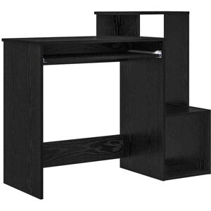 Vidaxl - Desk with Shelf Black Oak 106 x 40 x 88.5 cm Engineered Wood Vidaxl - Desk with Shelf Black Oak 106 x 40 x 88.5 cm Engineered Wood